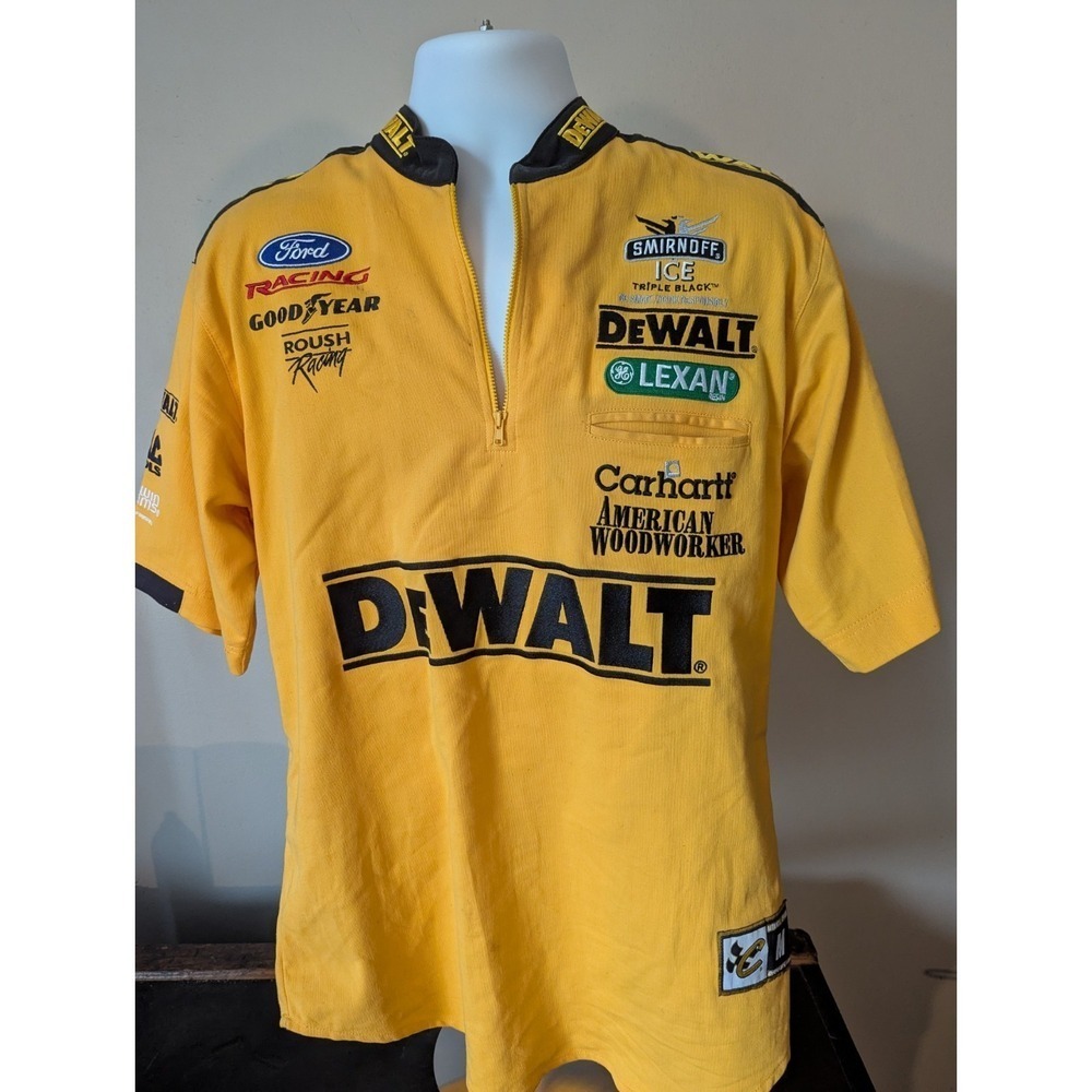 chase authentics Kenseth DeWalt NASCAR Pullover Zip Ford Rousch Drivers Line M